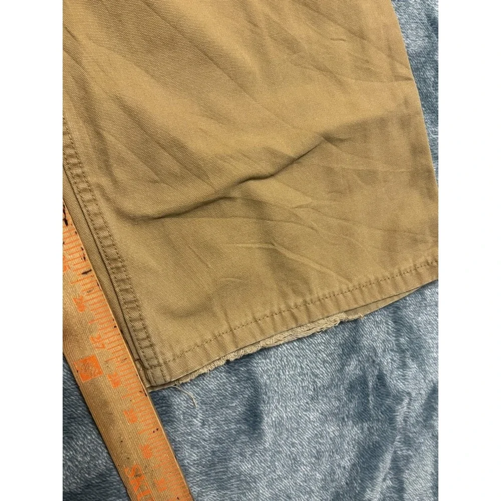 Faded Glory Carpenter Utility Pants 40x30 Tan Cotton Hammer Loop